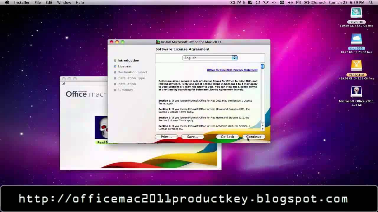 Microsoft Office Product Key For Mac 2011